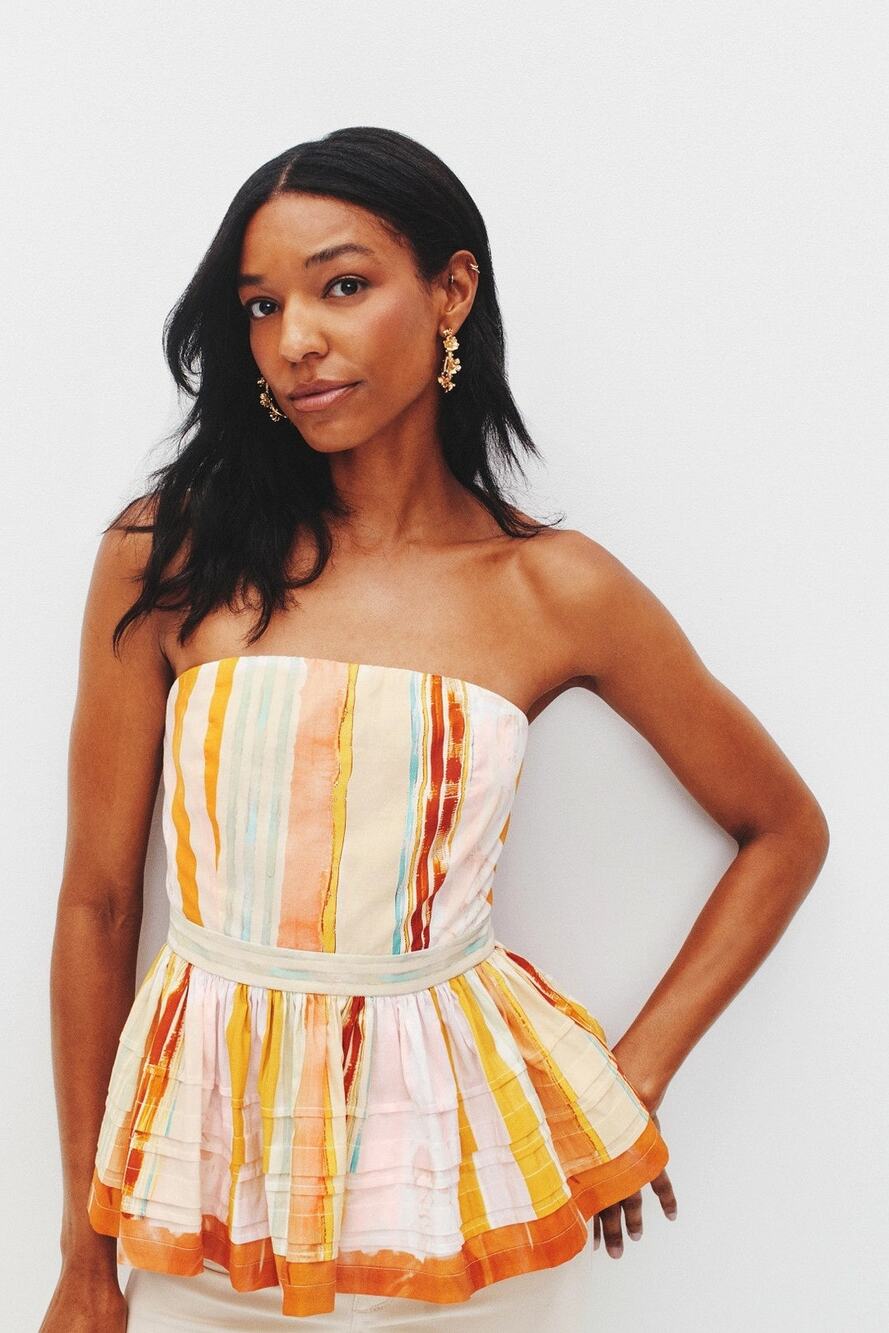 HUNTER BELL Vera Strapless Top Size 0 NWT Retail $345